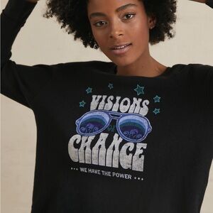 Anthropologie Sharlene Perkins Visions Of Change Graphic Artsy Thermal Top S